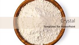  Presentation with flour - Slides having bowl-of-flour-isolated background and a lemonade colored foreground