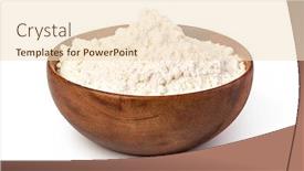  Presentation with flour - Cool new presentation theme with bowl-of-flour-isolated backdrop and a lemonade colored foreground