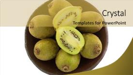  Presentation with golden berry - Slides enhanced with bowl of golden yellow mini background and a  colored foreground