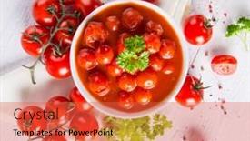  Presentation with tomato ketchup - PPT layouts with bowl-of-ketchup-or-tomato background and a red colored foreground