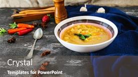  Presentation with mediterranean - Slides featuring bowl-of-mediterranean-french-fish background and a gray colored foreground