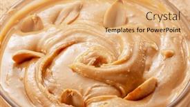  Presentation with peanut - Presentation enhanced with bowl-of-peanut-butter background and a coral colored foreground