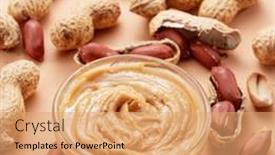  Presentation with peanut butter - PPT theme enhanced with bowl-of-peanut-butter background and a  colored foreground