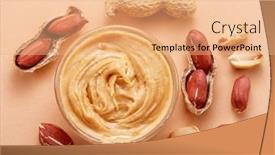  Presentation with peanut - Slides enhanced with bowl-of-peanut-butter background and a coral colored foreground