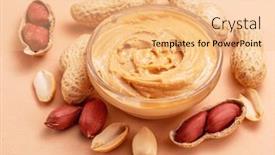  Presentation with peanut butter - Presentation theme with bowl-of-peanut-butter background and a lemonade colored foreground