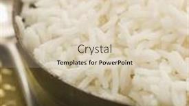  Presentation with plain - Presentation design having bowl-of-plain-boiled-basmati background and a lemonade colored foreground
