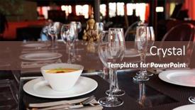  Presentation with soup - Colorful PPT layouts enhanced with bowl-of-pumpkin-soup backdrop and a tawny brown colored foreground