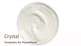  Presentation with ranch - Cool new theme with bowl of ranch dip cut backdrop and a sky blue colored foreground