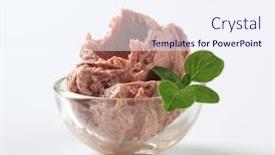 Presentation with liver - Presentation theme enhanced with bowl-of-smooth-liver-pate background and a sky blue colored foreground