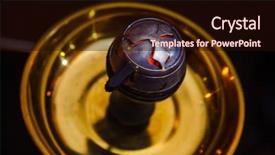  Presentation with hookah - Presentation theme enhanced with bowl of the hookah background and a wine colored foreground