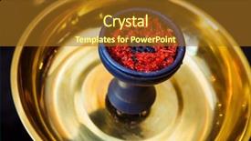  Presentation with hookah - Amazing PPT theme having bowl of the hookah backdrop and a tawny brown colored foreground