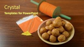  Presentation with makar - Presentation theme featuring bowl-of-til-or-sesame background and a tawny brown colored foreground