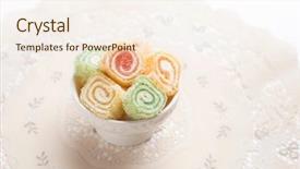  Presentation with turkish - Presentation enhanced with bowl of turkish delight - lokam background and a cream colored foreground