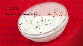  Presentation with dip - Cool new presentation theme with bowl-of-white-dip backdrop and a  colored foreground