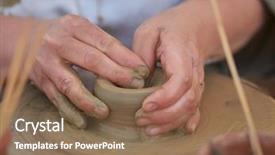  Presentation with harry potter - Audience pleasing slide deck consisting of bowl on a potters wheel backdrop and a violet colored foreground