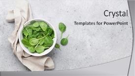  Presentation with top view of appetizing fresh - Beautiful presentation theme featuring bowl on stone table top backdrop and a white colored foreground