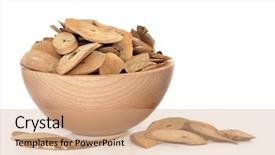  Presentation with chinese medicine - Slide deck featuring bowl on white background ren background and a coral colored foreground