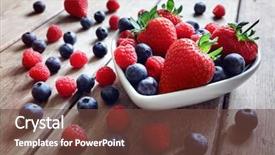  Presentation with healthy nutrition - Presentation featuring bowl on wood table antioxidant background and a tawny brown colored foreground