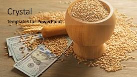  Presentation with wooden christian cross religious concept - Cool new presentation theme with bowl on wooden background agricultural backdrop and a  colored foreground