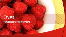  Presentation with rough roads - Slides with rasberries in a bowl rough background and a  colored foreground