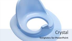  Presentation with toilet - Amazing theme having bowl sink baby child potty backdrop and a light blue colored foreground