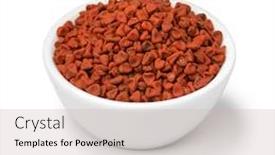  Presentation with seeds - Beautiful slides featuring bowl-with-dried-whole-annatto backdrop and a soft green colored foreground