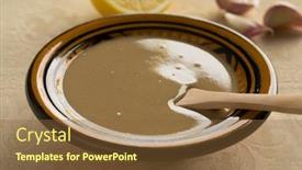  Presentation with organic - PPT theme enhanced with bowl-with-fresh-homemade-organic background and a tawny brown colored foreground