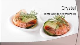  Presentation with fresh avocado - Colorful theme enhanced with bowl with handle on white backdrop and a white colored foreground