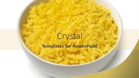  Presentation with turmeric - Presentation theme enhanced with bowl-with-healthy-aromatic-yellow background and a yellow colored foreground
