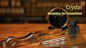  Presentation with hookah - Amazing theme having bowl-with-hookah-coal-closeup backdrop and a wine colored foreground