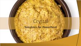  Presentation with bowl - Colorful PPT theme enhanced with bowl-with-mustard-isolated backdrop and a gold colored foreground
