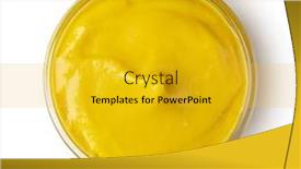  Presentation with bowl - Cool new theme with bowl-with-mustard-isolated backdrop and a gold colored foreground