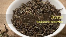  Presentation with organic tea - Presentation theme consisting of bowl-with-organic-nepal-oolong background and a tawny brown colored foreground