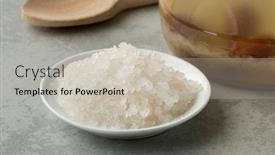  Presentation with probiotic - Theme enhanced with bowl-with-organic-probiotic-water background and a soft green colored foreground