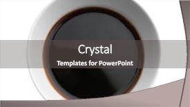  Presentation with soy - Slide deck enhanced with bowl with tasty soy sauce background and a dark gray colored foreground