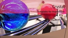  Presentation with sports balls - Beautiful presentation theme featuring bowling balls on return backdrop and a red colored foreground