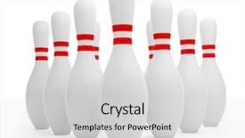  Presentation with bowling - Amazing presentation theme having bowling pin backdrop and a light gray colored foreground