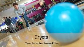  Presentation with tenpin bowling - Slide deck enhanced with bowling background and a coral colored foreground