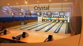  Presentation with tenpin bowling - Presentation with bowling background and a coral colored foreground