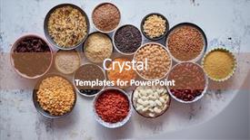  Presentation with organic rice - Cool new presentation with bowls with raw peas backdrop and a coral colored foreground