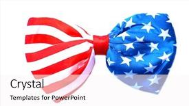  Presentation with 4th july - Beautiful slide deck featuring bowties - bowtie american flag bow tie backdrop and a pink colored foreground