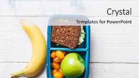  Presentation with water sports - PPT theme featuring box bottle of water background and a white colored foreground