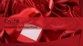  Presentation with satin - Colorful theme enhanced with box of chocolate with red backdrop and a crimson colored foreground