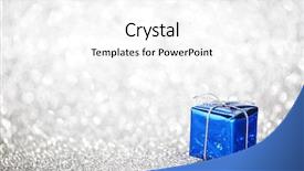  Presentation with engagement invitation abstract silver glitter - PPT theme having medicinal aloe vera plant in background and a teal colored foreground