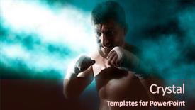  Presentation with thai - Audience pleasing slide set consisting of box or muay thai fighter backdrop and a  colored foreground