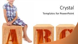  Presentation with white letters - Cool new PPT layouts with box over white background letter backdrop and a white colored foreground