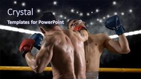  Presentation with smoke - Slides featuring box-professional-match-on-dark background and a wine colored foreground