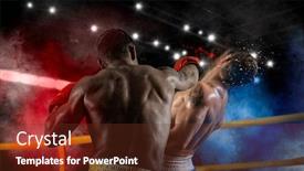  Presentation with smoke - Colorful theme enhanced with box-professional-match-on-smoke backdrop and a tawny brown colored foreground