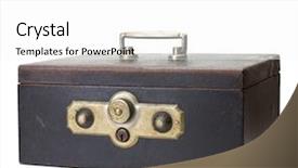  Presentation with cash - Cool new presentation theme with box with two combination dial backdrop and a white colored foreground