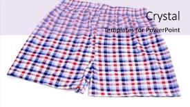  Presentation with boxer - Slides consisting of boxer shorts on a white background and a  colored foreground